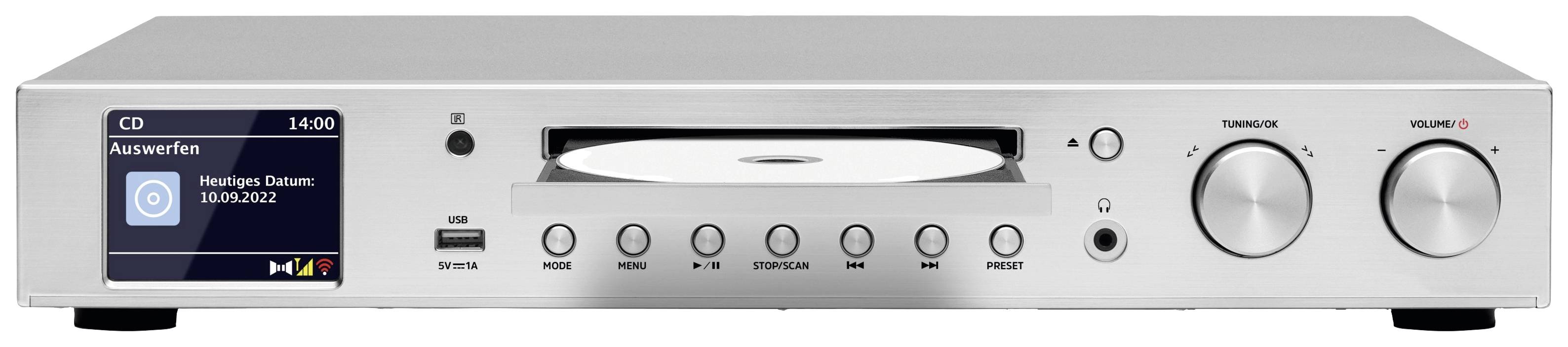 TechniSat DigitRadio 143 CD silber DAB+/UKW,Internet,Streaming,43cm Raster TechniSat DigitRadio 143 CD silber DAB+/UKW,Internet,Streaming,43cm Raster