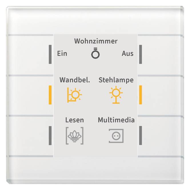 4251916112226 - MDT Glastaster II Smart mit Farbdisplay Weiß BE-GT20W02 4251916112226 - MDT Glastaster II Smart mit Farbdisplay Weiß BE-GT20W02