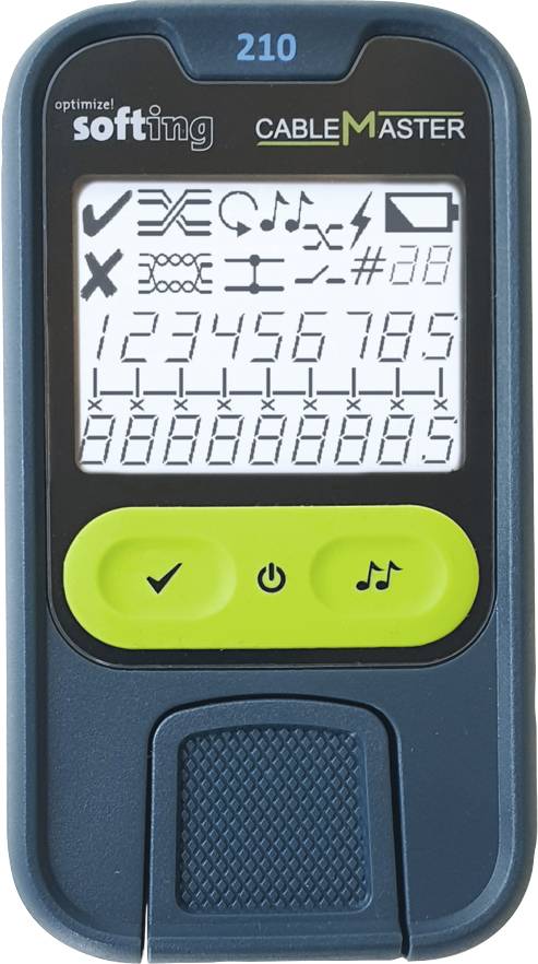 0046382254075 - Softing CM210 CableMaster 210 Durch- gangs uVerdrahtungstester LCD 226101 0046382254075 - Softing CM210 CableMaster 210 Durch- gangs uVerdrahtungstester LCD 226101