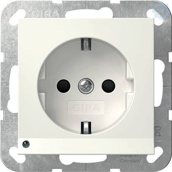 4010337094722 - GIRA 417003 SCHUKO-Steckdose LED-Leu+ Shutter System 55 Reinweiß glänzend 4010337094722 - GIRA 417003 SCHUKO-Steckdose LED-Leu+ Shutter System 55 Reinweiß glänzend