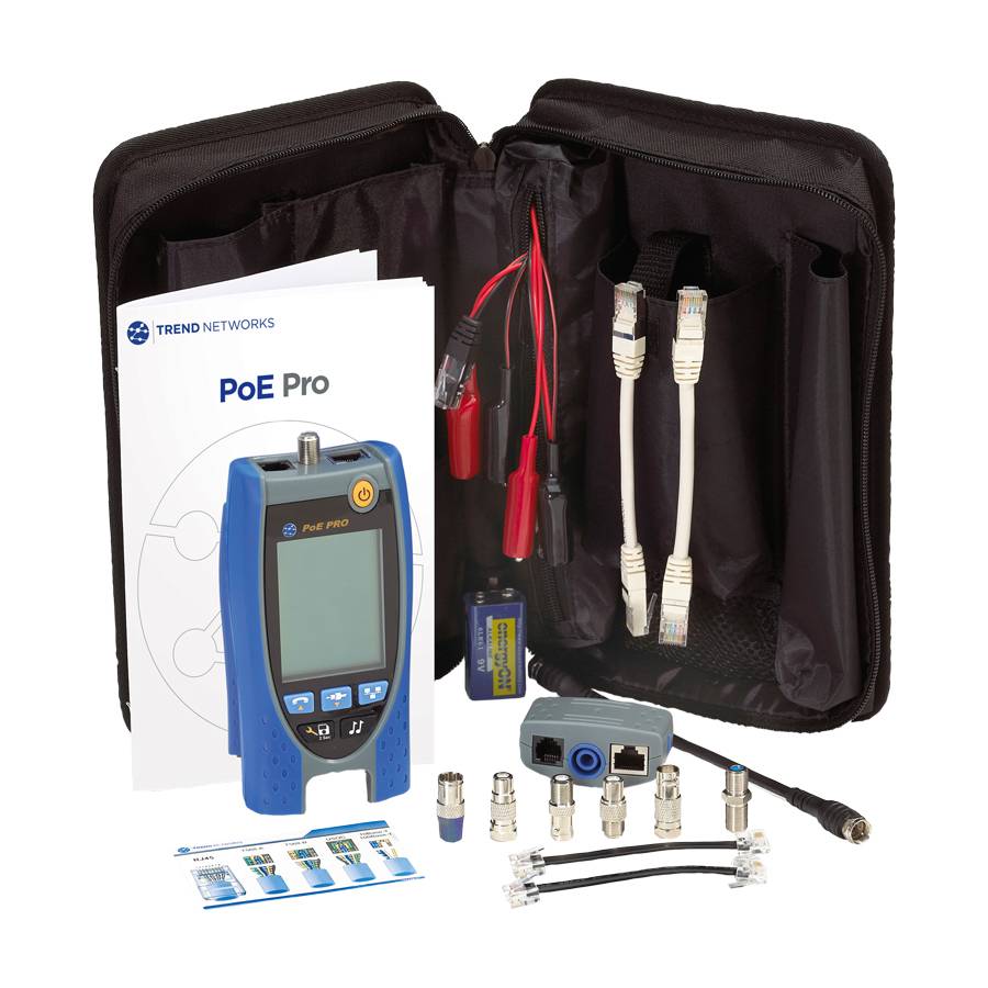 TREND PoE Pro Datenkabel-u.PoE R158006 90W Tester m.Bluetooth/Report-Funktion TREND PoE Pro Datenkabel-u.PoE R158006 90W Tester m.Bluetooth/Report-Funktion