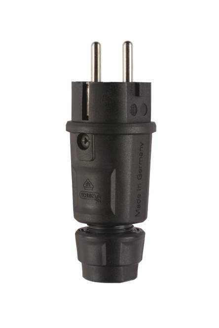 ABL Hightech Stecker SCHUKO 100000064 fr-be Elamid schwarz IP54 ABL Hightech Stecker SCHUKO 100000064 fr-be Elamid schwarz IP54