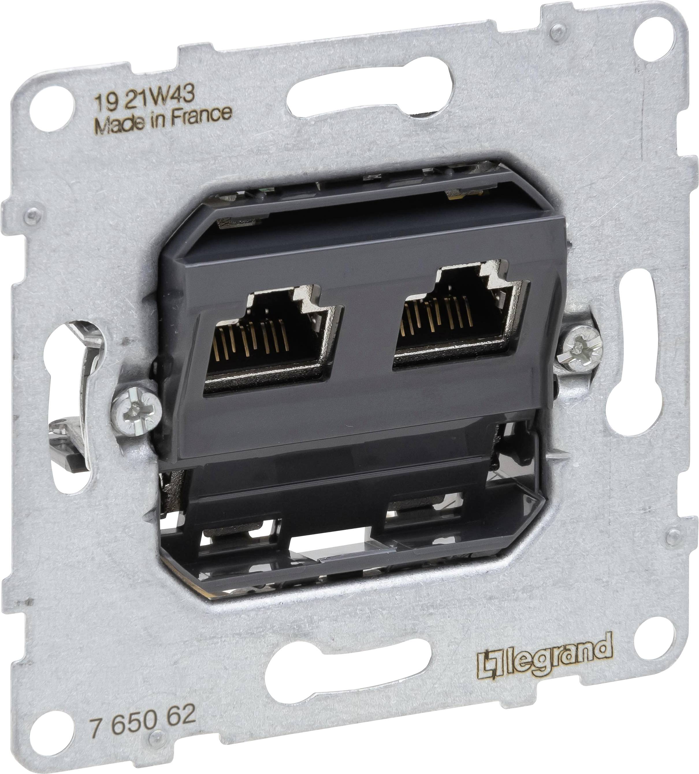 3414972551359 - Legrand 765062 SEANO Einsatz Datendose 2xRJ45 Kat6A STP geschirmt