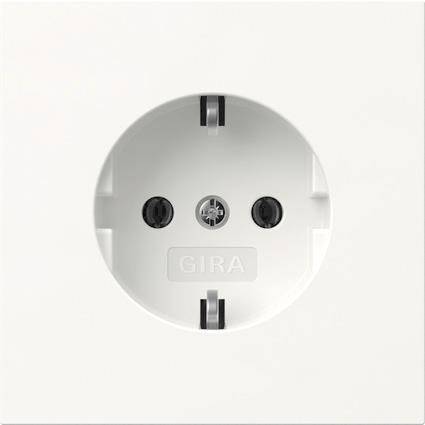 GIRA 418870 SCHUKO-Steckdose Flächenschalter Reinweiß GIRA 418870 SCHUKO-Steckdose Flächenschalter Reinweiß