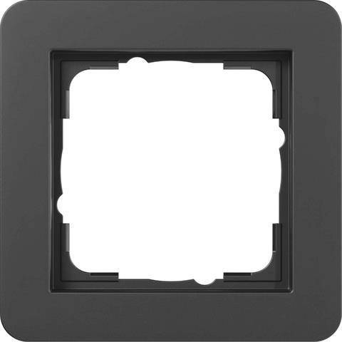 4010337126249 - 0211 153 - Abdeckrahmen Gira E1 1-fach Schwarz matt 4010337126249 - 0211 153 - Abdeckrahmen Gira E1 1-fach Schwarz matt