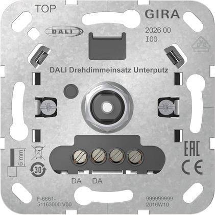 4010337129592 - GIRA 202600 DALI DrehdimmeinsUP Einsatz 4010337129592 - GIRA 202600 DALI DrehdimmeinsUP Einsatz