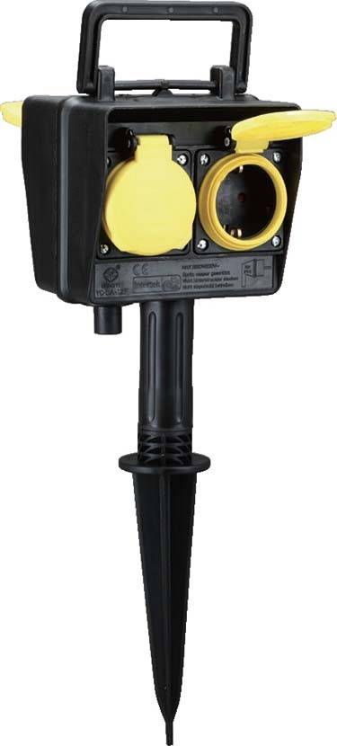 4016514000609 - Bachmann Gartensteckdose IP44 394182 mErdspieß 4 Schuko-Steckdosen Zul 2m 4016514000609 - Bachmann Gartensteckdose IP44 394182 mErdspieß 4 Schuko-Steckdosen Zul 2m