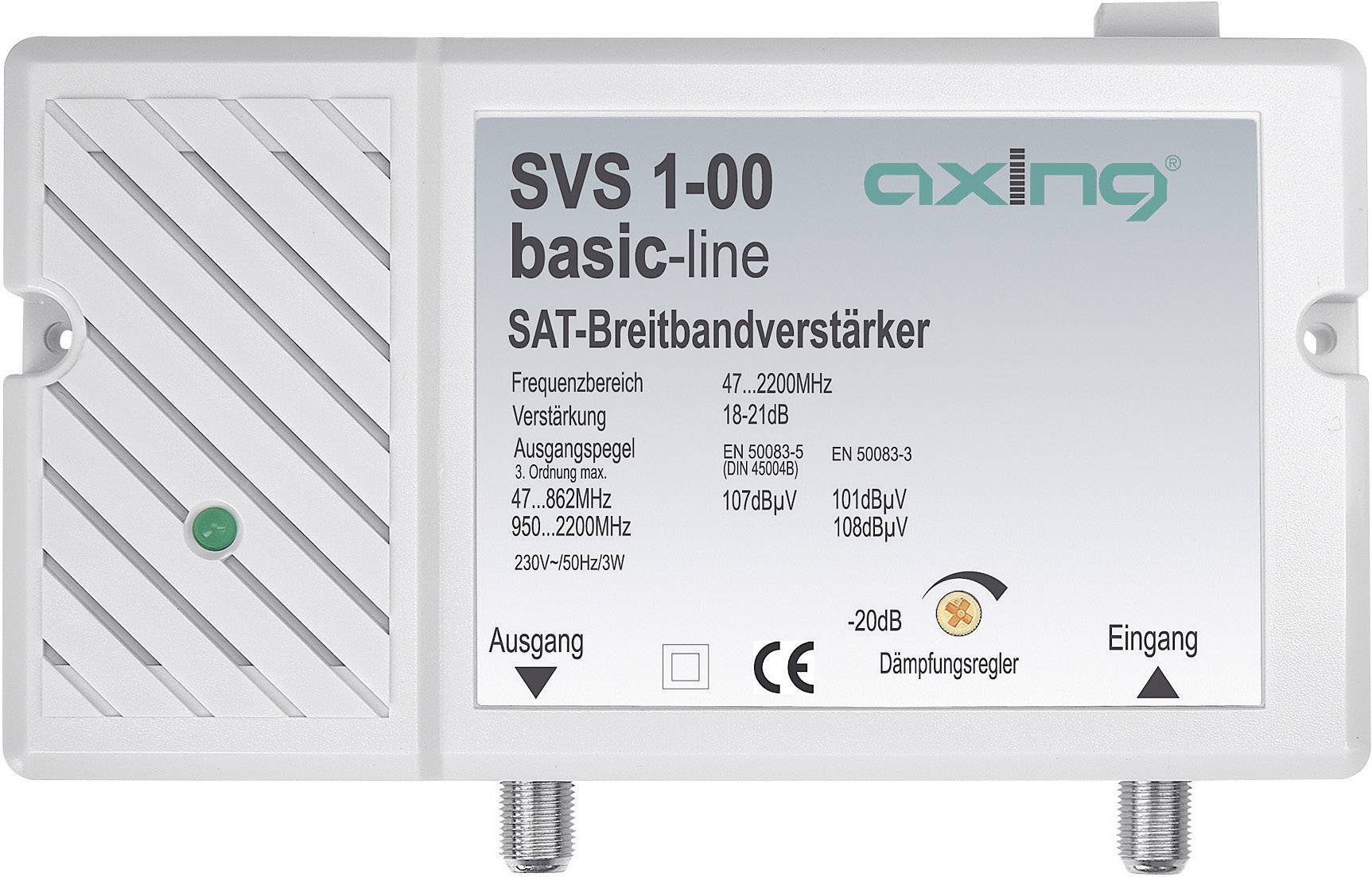 7611682150018 - SVS 1-00 - SAT Breitbandverstärker Leitungsverstärker 20 - 25 dB