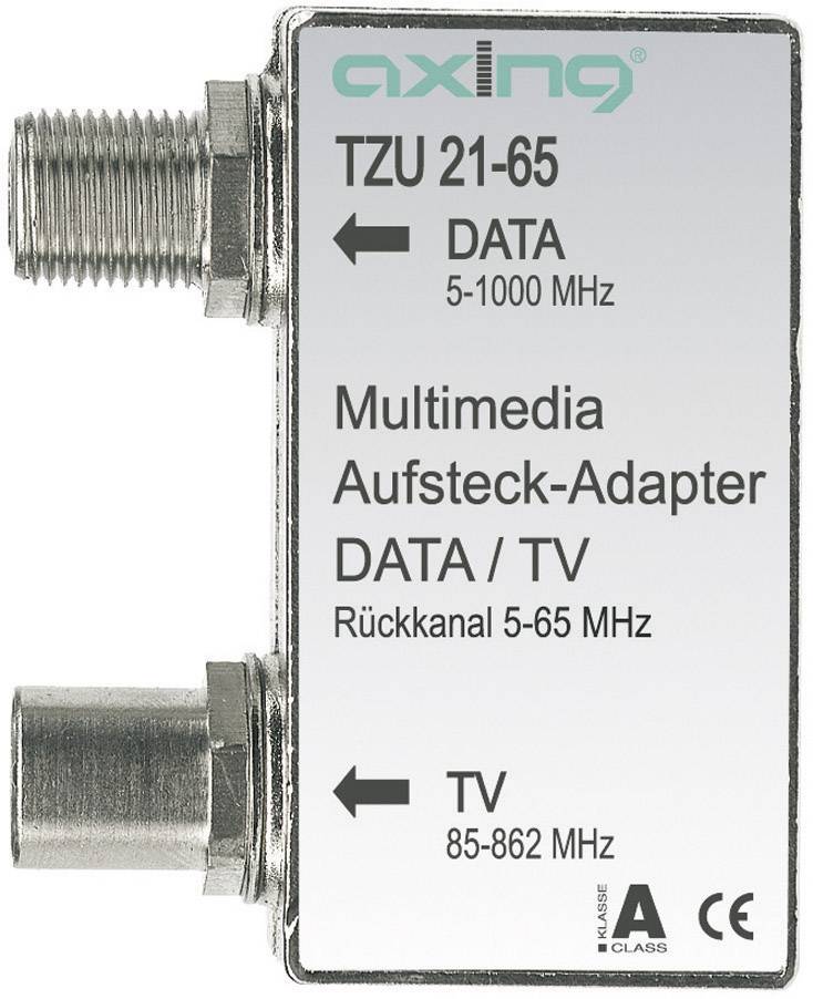 7611682082166 - Tzu 21-65 Multimedia-Aufsteckadapter Verteiler für Kabelmodem und tv - Axing 7611682082166 - Tzu 21-65 Multimedia-Aufsteckadapter Verteiler für Kabelmodem und tv - Axing