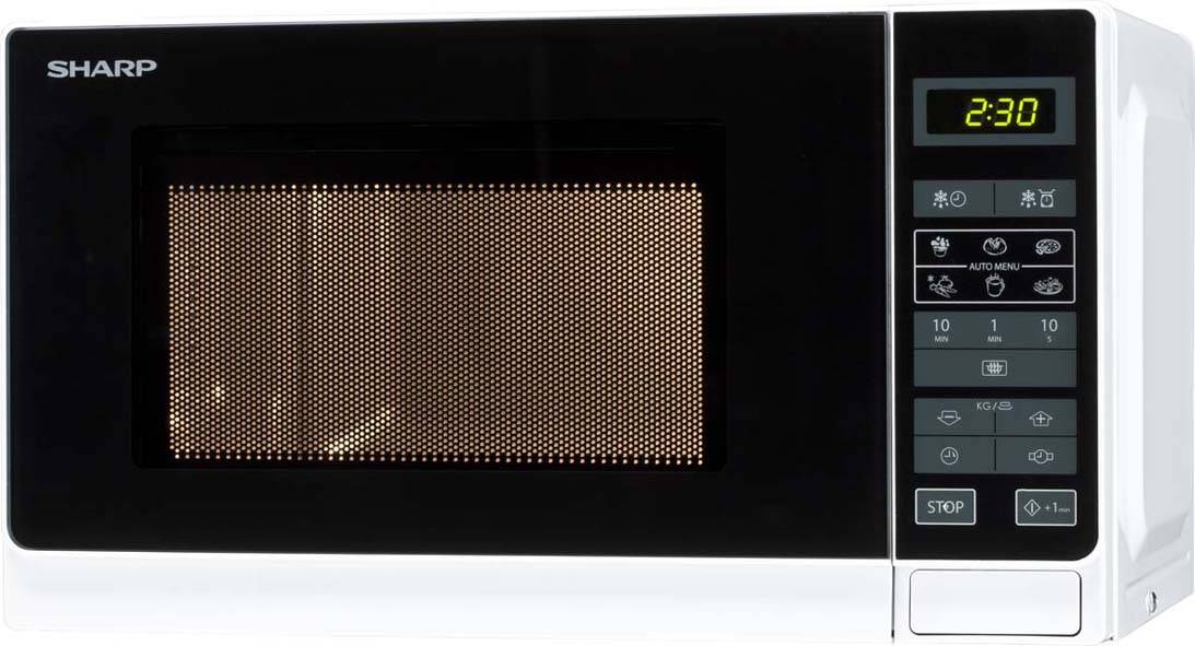Sharp R 242 WW ws Mikrowelle 800W 20L 5 Stufen 25,8x44x35,9cm Sharp R 242 WW ws Mikrowelle 800W 20L 5 Stufen 25,8x44x35,9cm