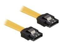DELOCK SATA-Kabel SATA III -> SATA St/St 0.50m gelb Clips