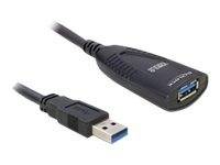 DELOCK USB3.0 Verl. A -> A St/Bu 5.00m aktiv