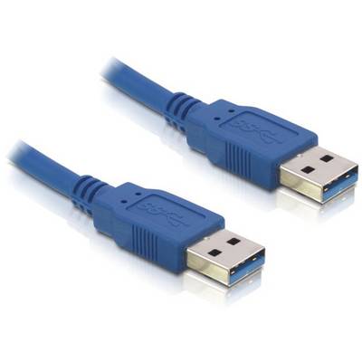 DELOCK USB3.0 Kabel A -> A St/St 0.50m blau