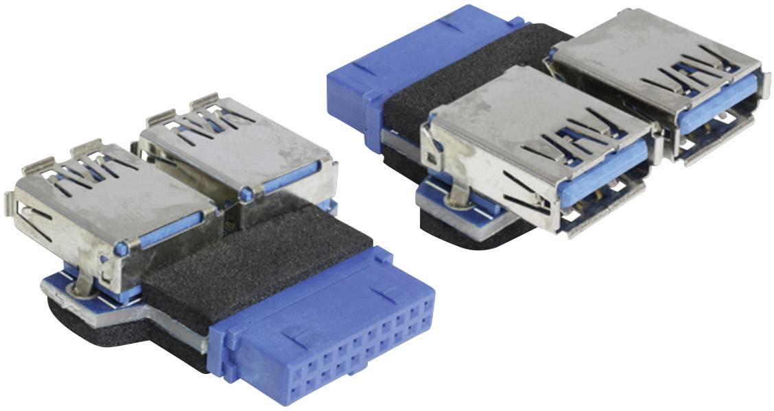 DELOCK USB3.0 Adapter Pinheader -> 2x A Bu/Bu nebeneinand Adapter