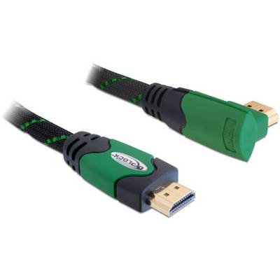 DELOCK HDMI Kabel Ethernet A -> A St/St 3.00m 90° rechts