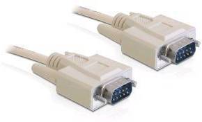 DELOCK Seriell Kabel D-Sub9 -> D-Sub9 RS-232 St/St 1.00m