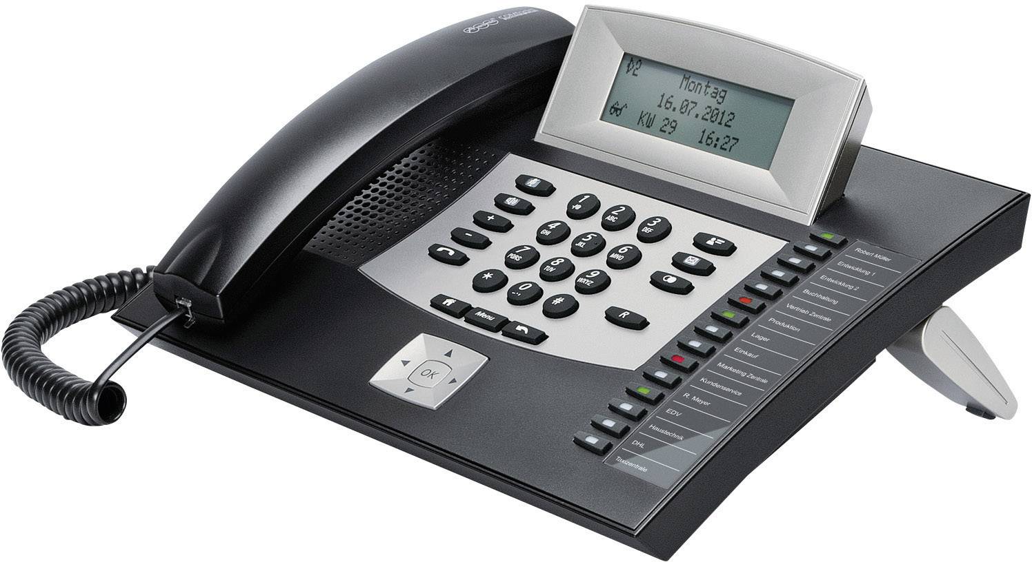 AUERSWALD Telefon COMfortel 1600 ISDN schwarz Telefone