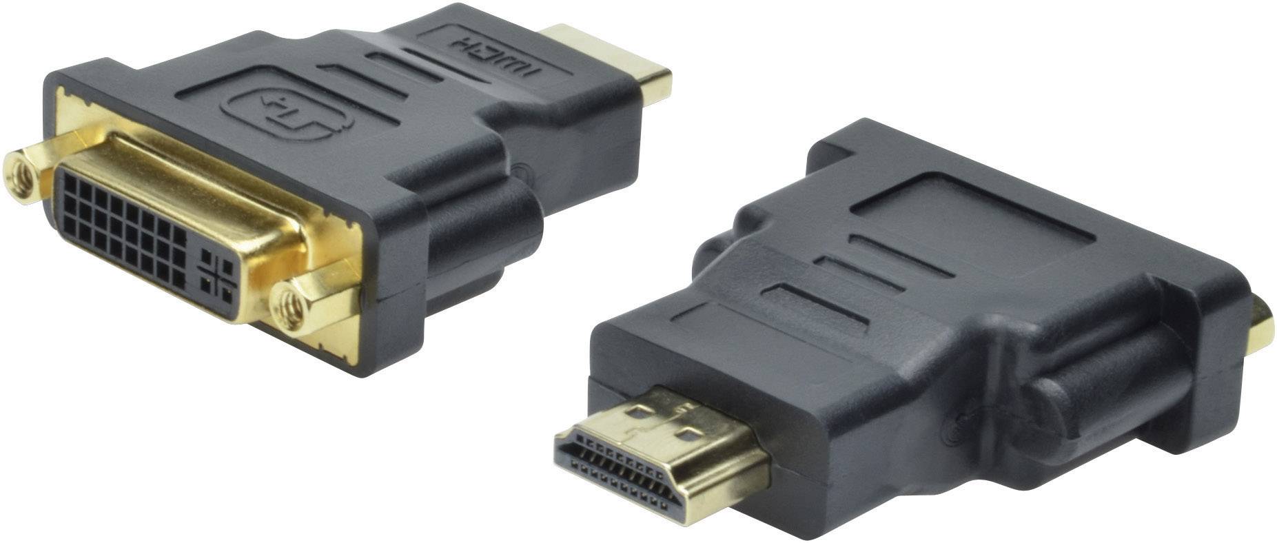 DIGITUS HDMI Adapter HDMI Typ A -> DVI(24+5) St/Bu Polybeutel