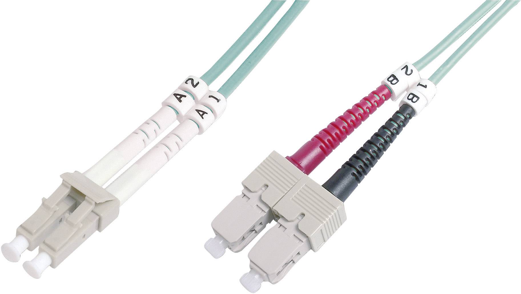 DIGITUS LWL Patchkabel LC -> SC 3.00m Multimode Duplex OM3 - DK-2532-03/3