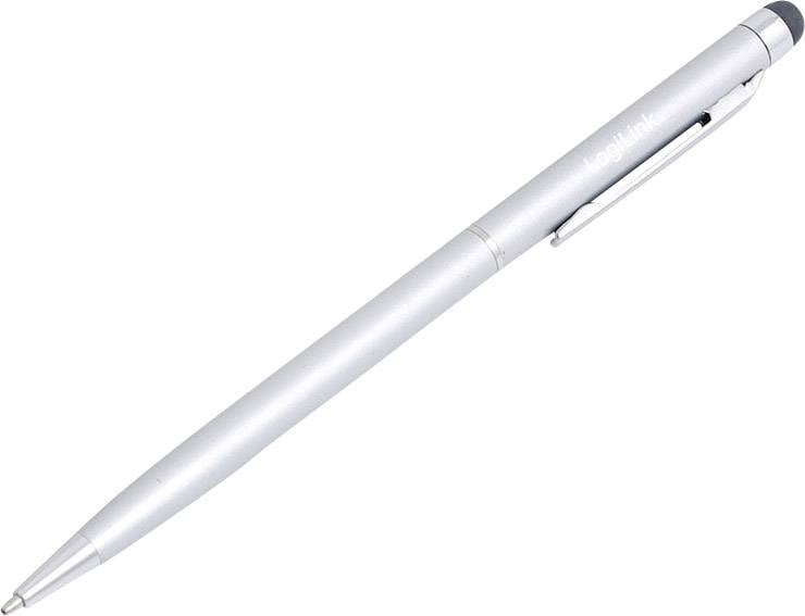 Logilink Touch Pen mit integriertem Kugelschreiber Alu Eingabestift