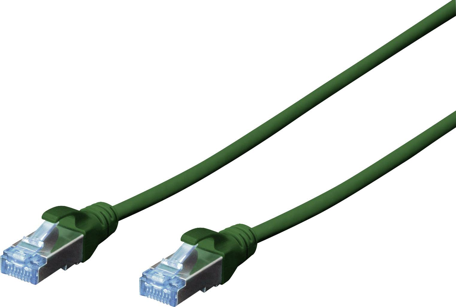 DIGITUS Patchkabel RJ45 SF/UTP Cat5e 0.50m grün Polybeutel - DK-1531-005/G