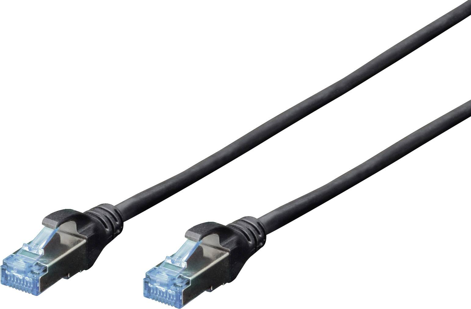 DIGITUS Patchkabel RJ45 SF/UTP Cat5e 1.00m schwarz Polybeutel - DK-1531-010/BL
