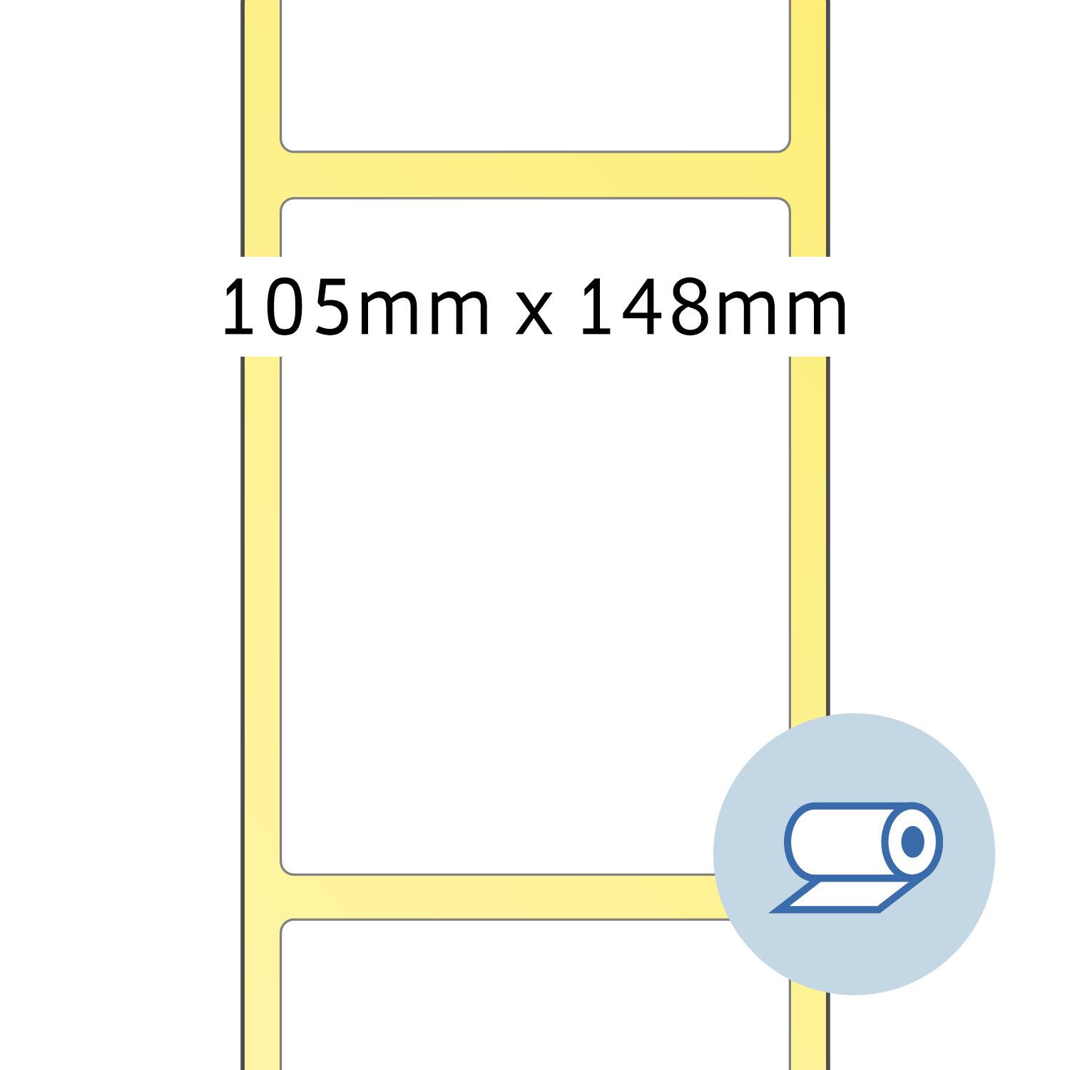 HERMA Rollenetiketten weiß 105x148,5 mm Papier matt 1000 St. Etiketten