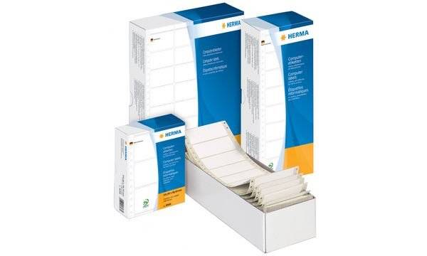 HERMA Computeretik. weiß 147,32x99,2 mm perforiert 1000 St. Etiketten