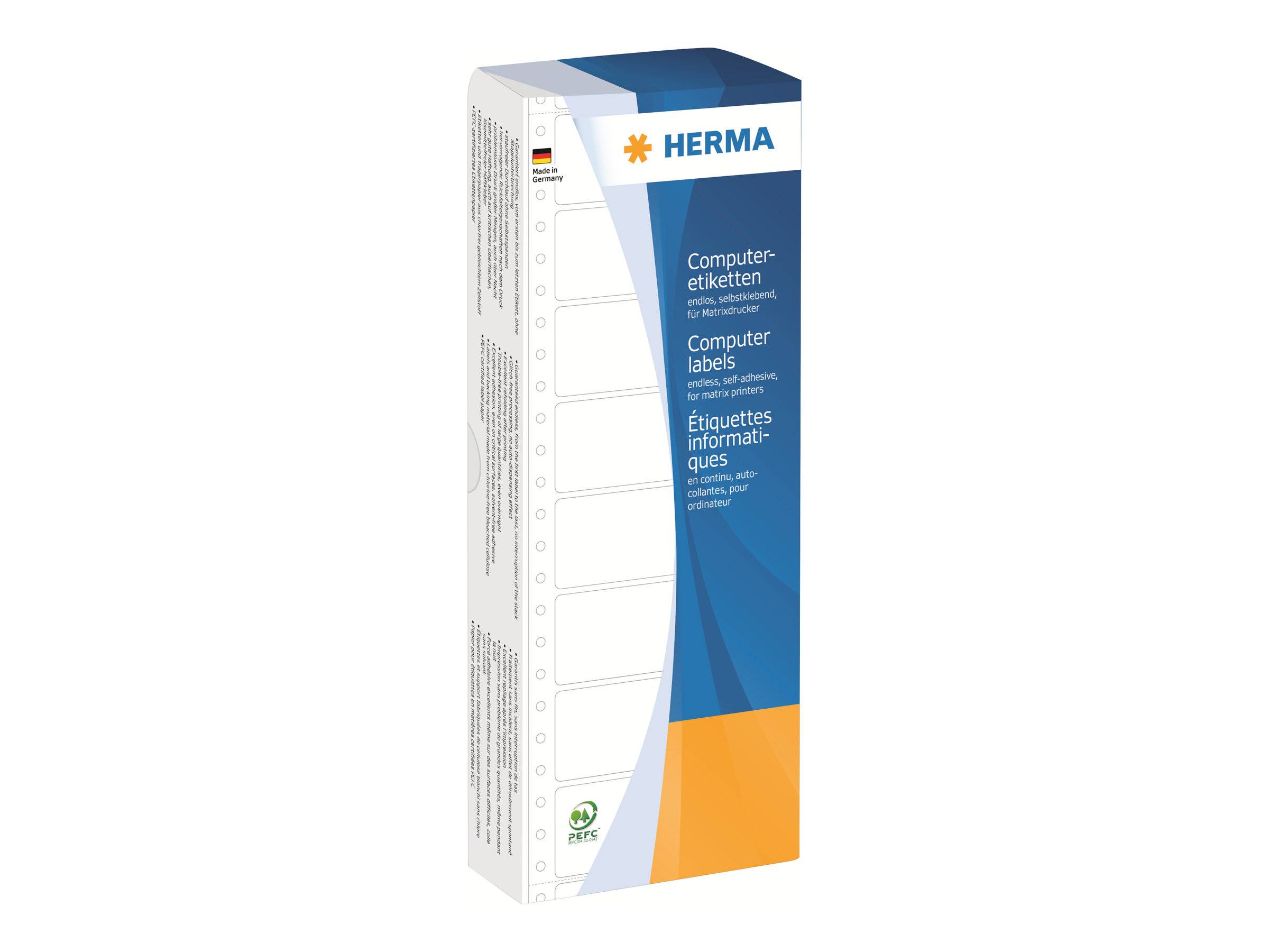 HERMA Computeretiketten gelb 88,9x35,7 mm Papier 2000 St. Etiketten