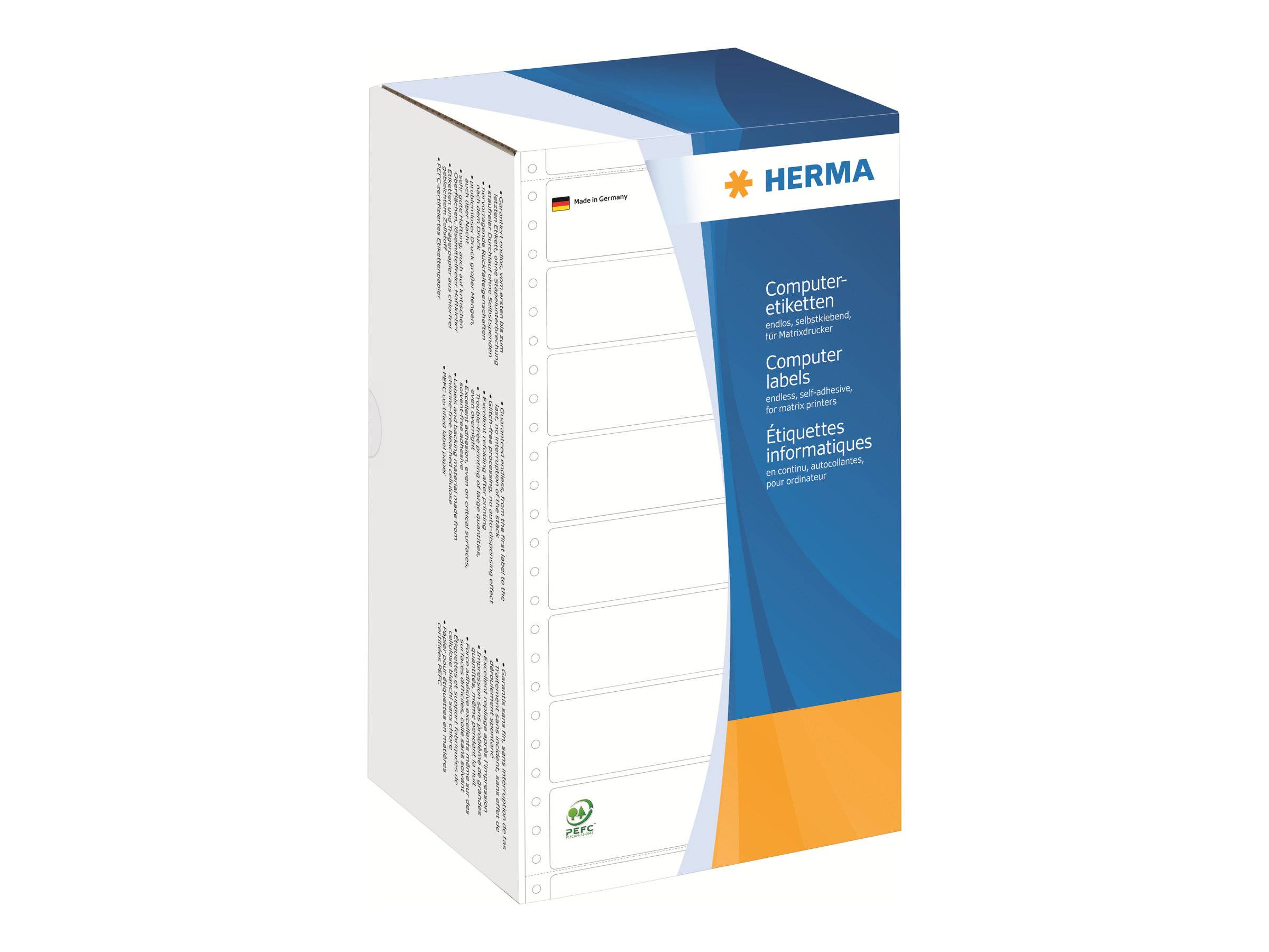 HERMA Computeretiketten weiß 147,32x99,2 mm perf. 3000 St. Etiketten