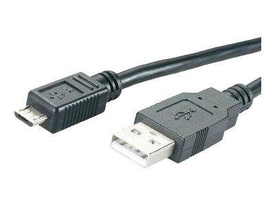 MediaRange Lade-und Datenkabel USB auf Micro-USB 1,2m sw