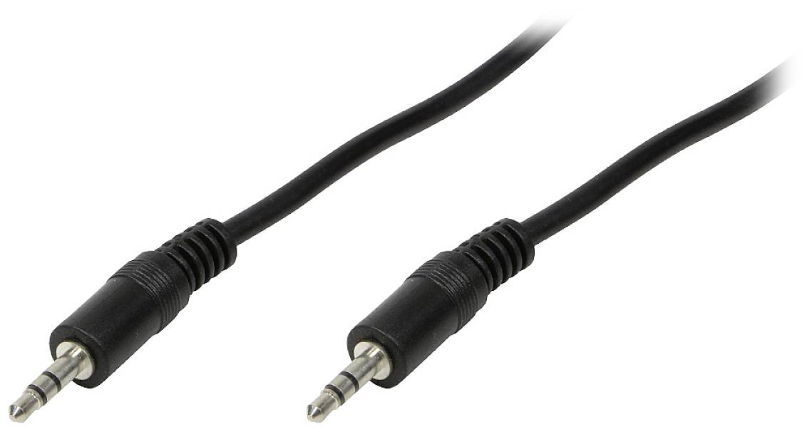 Logilink Audiokabel 1x 3,5mm -> 1x 3,5mm St/St 2.00m bk