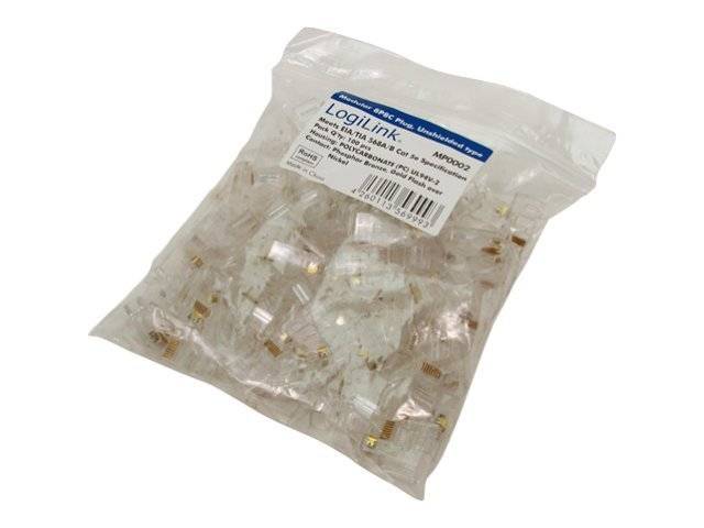 Logilink CAT 5e Modular Plug, unshielded 100 Stück Patchkabel RJ45