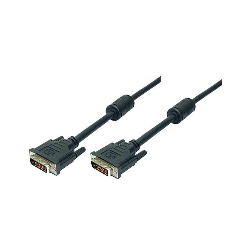 Logilink DVI-Kabel DVI(24+1) -> DVI(24+1) St/St 2.00m bk - CD0001