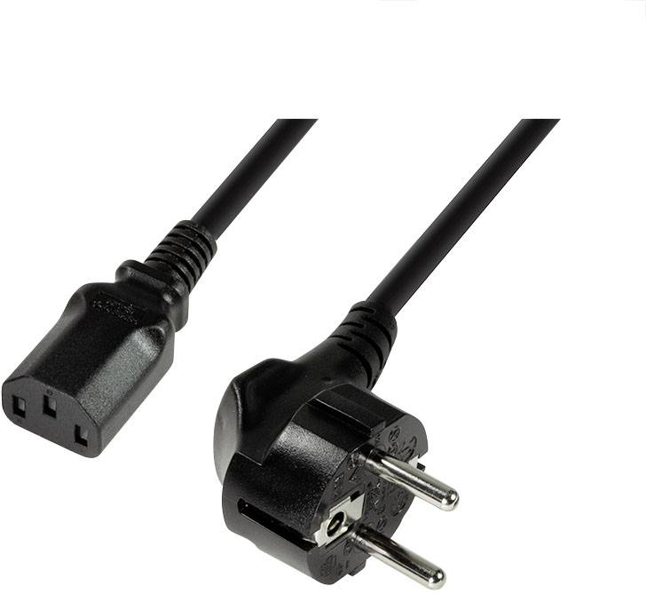 Logilink Power Cord, CEE7/7-C13, black, 3,00m Stromkabel