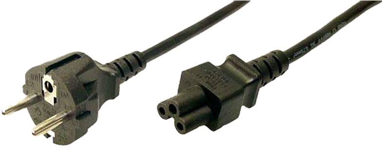 Logilink Power Cord, CEE7/7 - C5, black, 1.80m Kabel