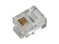 Logilink RJ11-Modularstecker, 6P4C, ungeschirmt, 100 Stk.