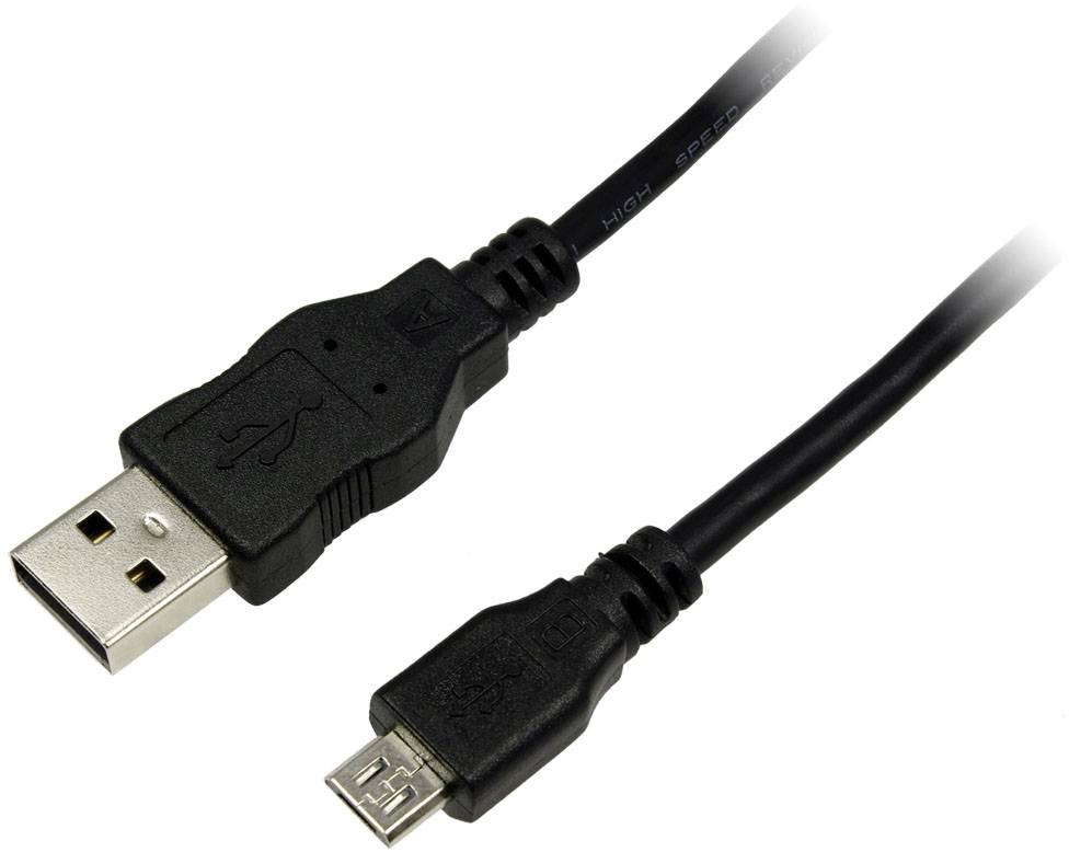 Logilink USB Kabel A -> micro B St/St 0.60m schwarz - CU0057