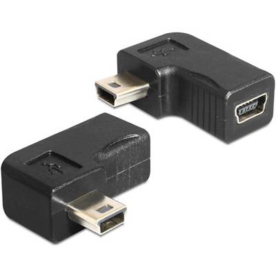 DELOCK USB Adapter mini B -> mini B St/Bu 90° gewinkelt Adapter