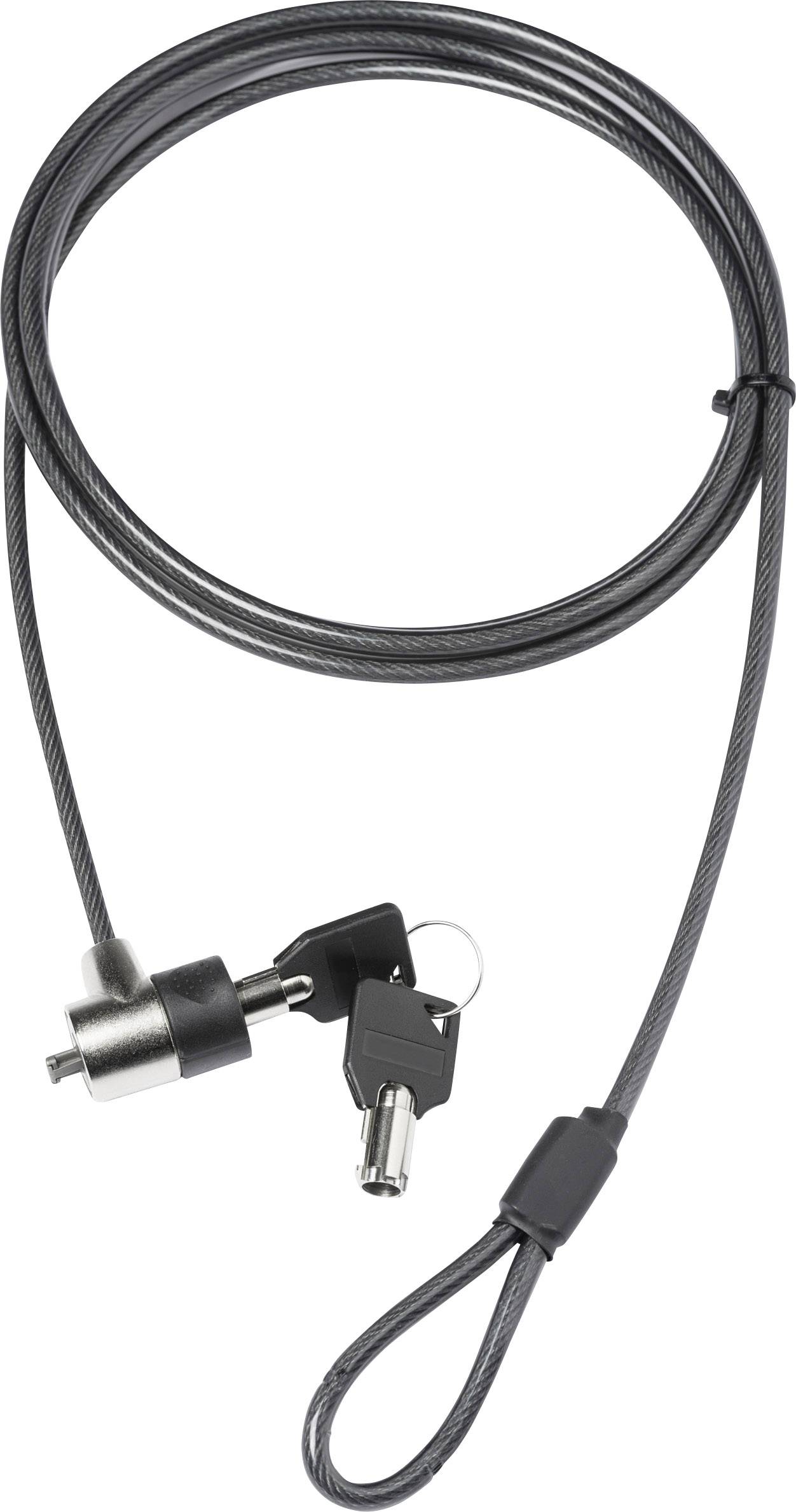 Dicota Security Cable T-Lock Value, keyed, 3x7mm slot