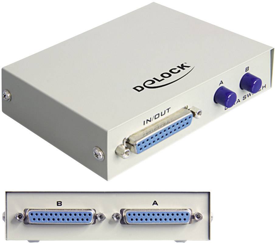 DELOCK D-Sub25 Switch 2 Eingänge -> 1 Ausgang Switche
