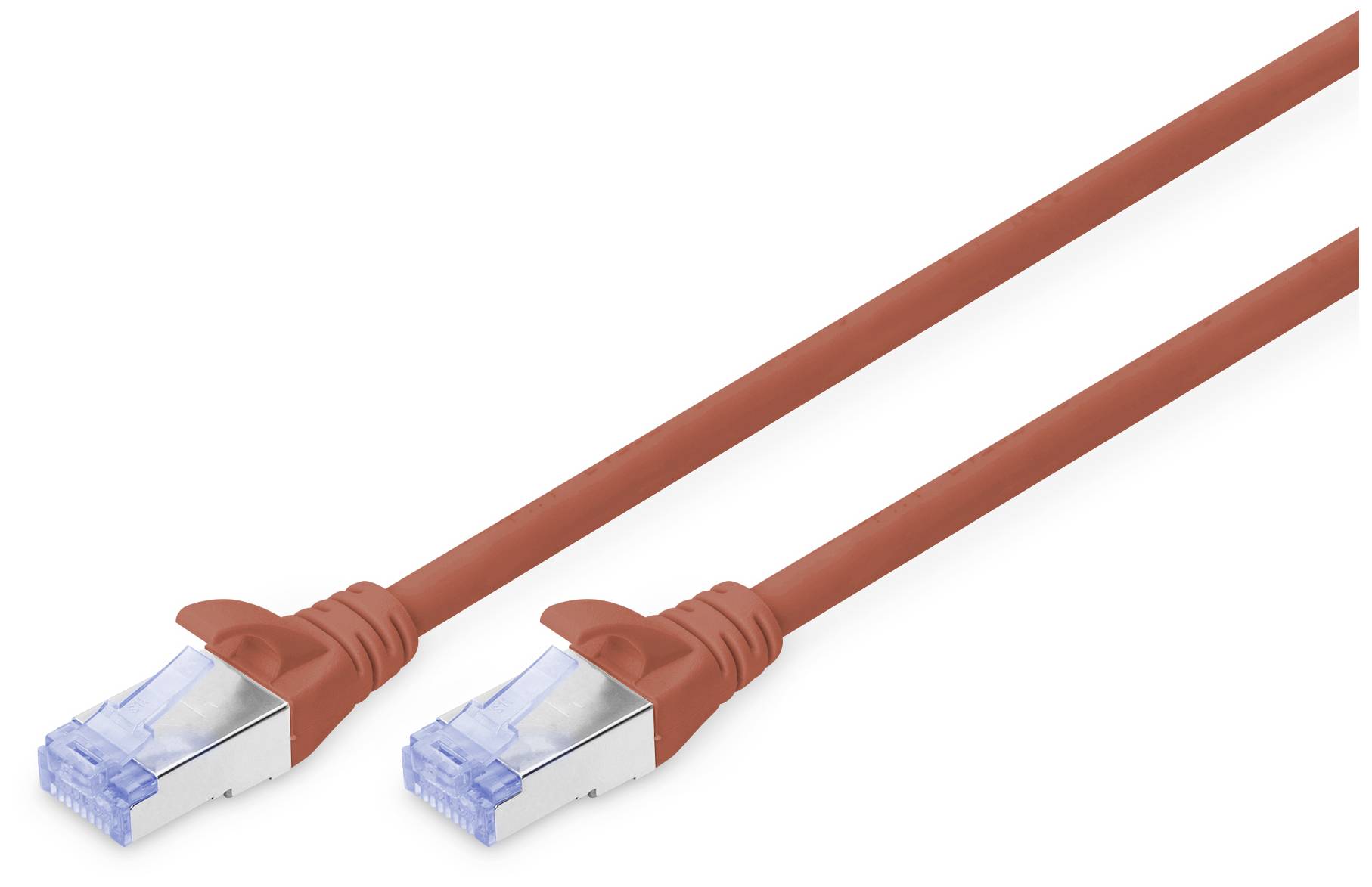 DIGITUS Patchkabel RJ45 SF/UTP Cat5e 7.00m rot Hebelschutz - DK-1532-070/R