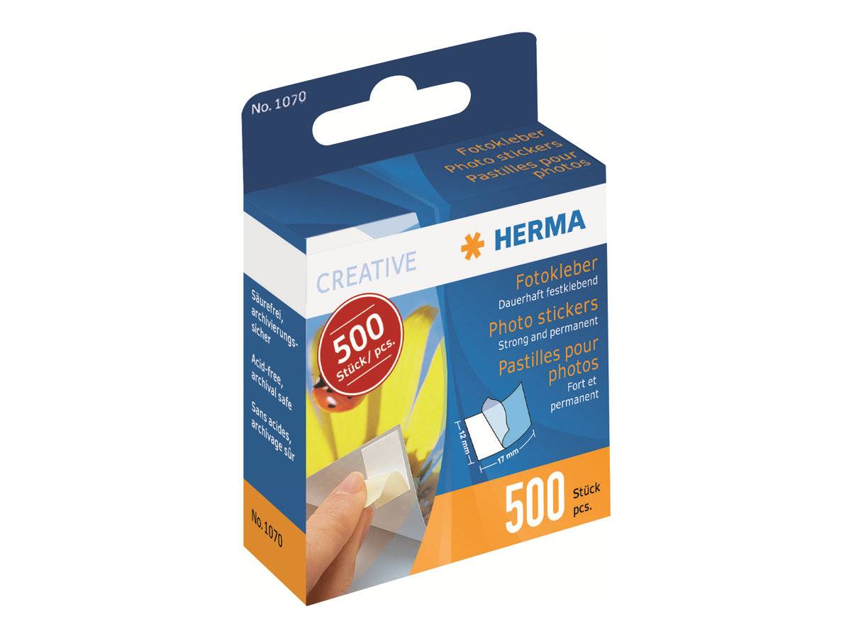 HERMA Fotokleber im Kartonspender 500 Stück PapierBüroSchreibwar