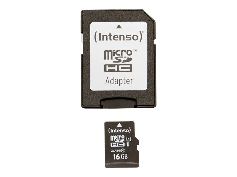 Intenso SD MicroSD Card 16GB SD-HC UHS-I Micro SD Karten