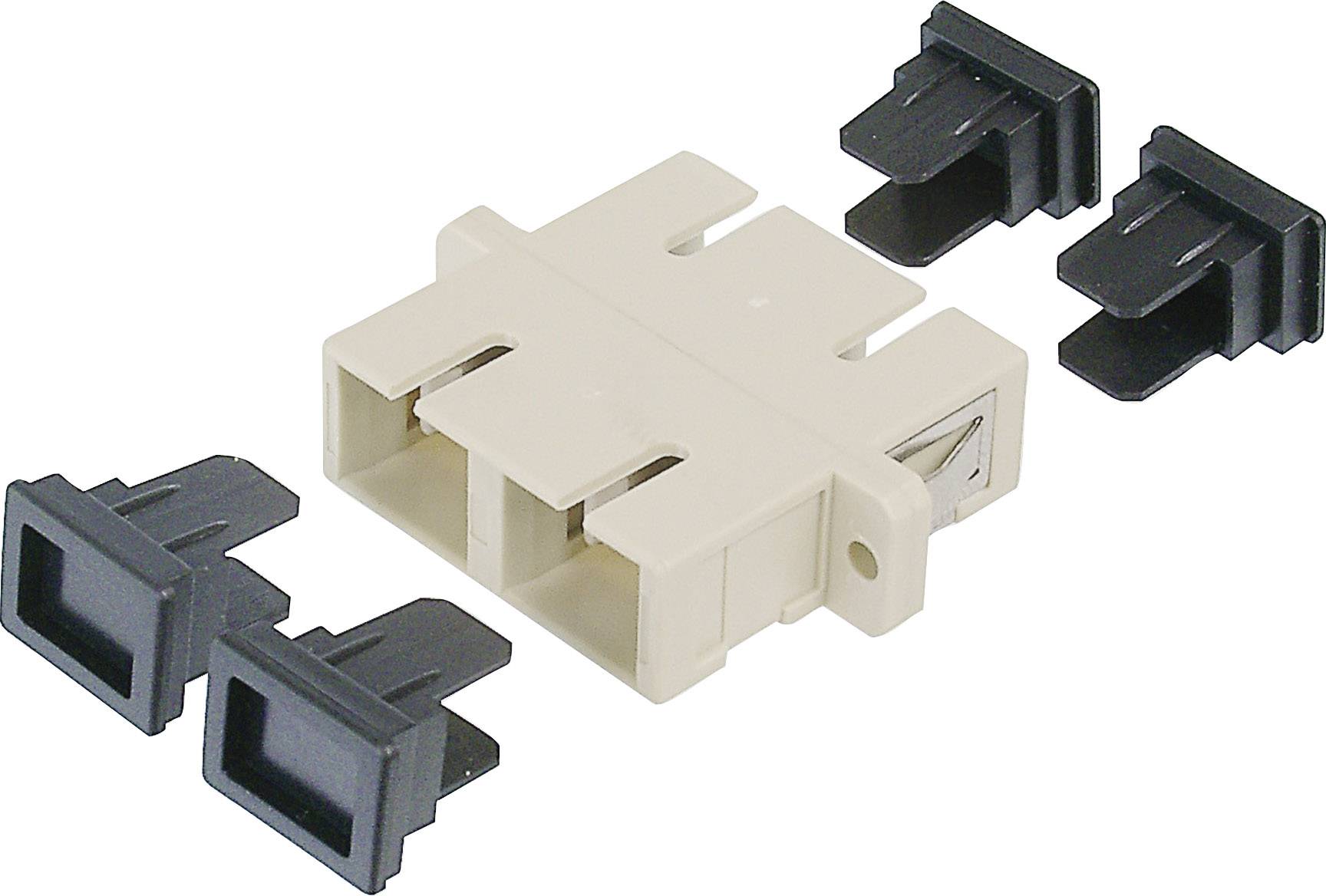 DIGITUS LWL Kupplung SC->SC Multimode Duplex OM2 grau Lichtwellenleiterzubehör