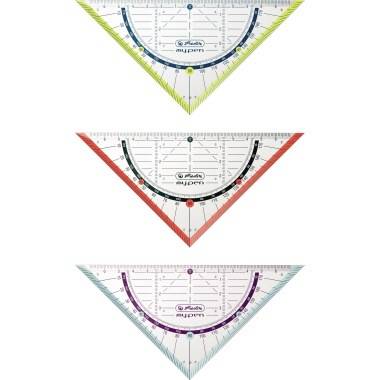 Herlitz Geometriedreieck my.pen 16cm farb.sort. 1er Blister