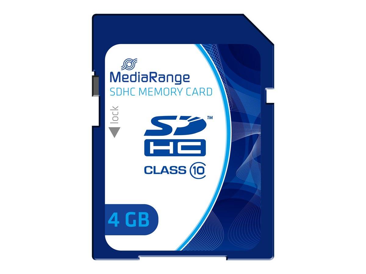 MediaRange SD Card  4GB SDHC CL.10