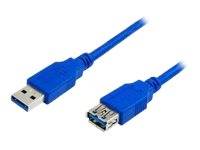 MediaRange Verlängerungskabel USB 3.0 A->A St/Bu 3m blau