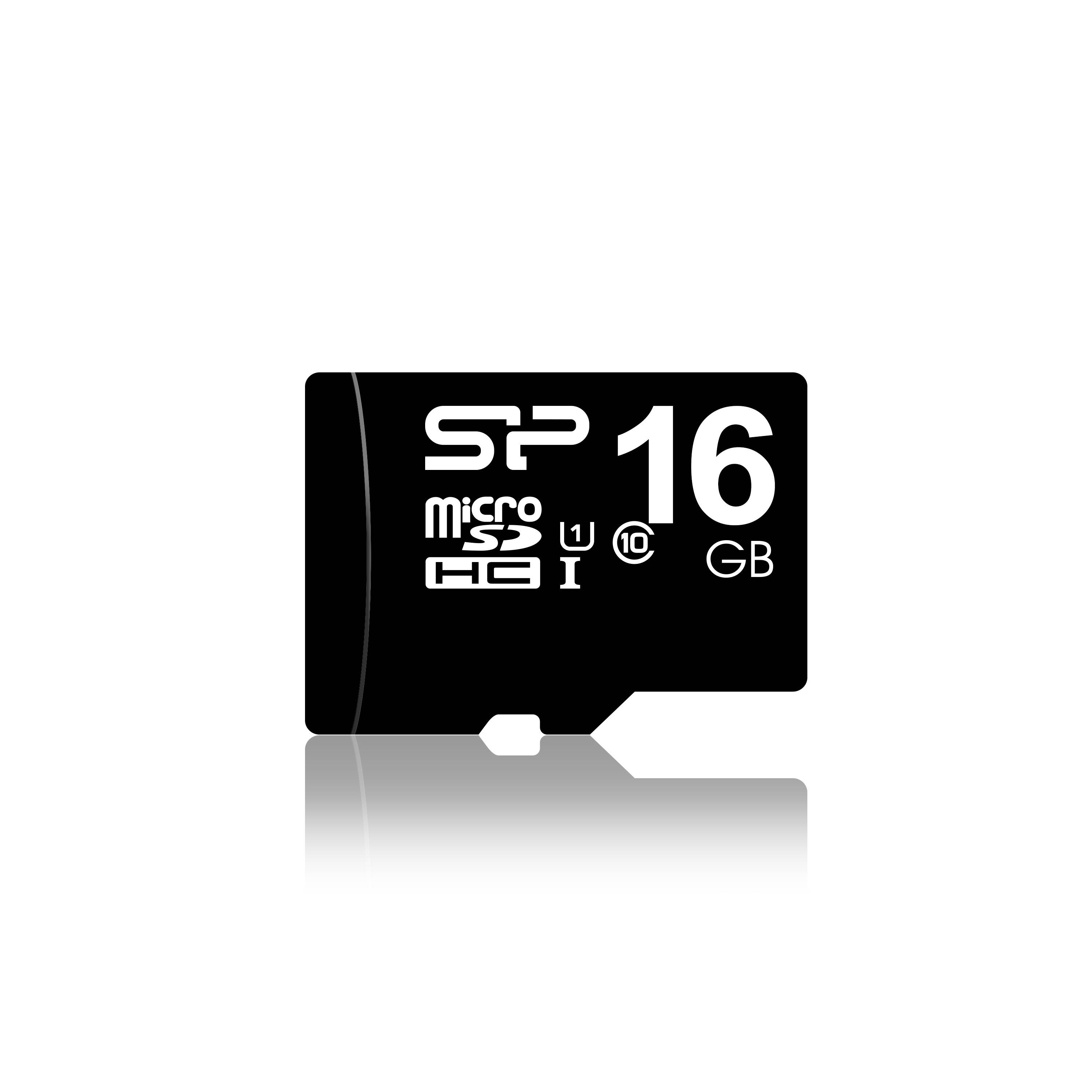 Silicon Power MicroSD Card 16GB SDHC CL.10 inkl. Adapter Micro SD Karten