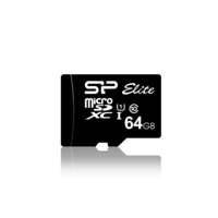 MicroSD Card 64GB Silicon Power UHS-1 Elite/CL.10 inkl.  (BILD1)